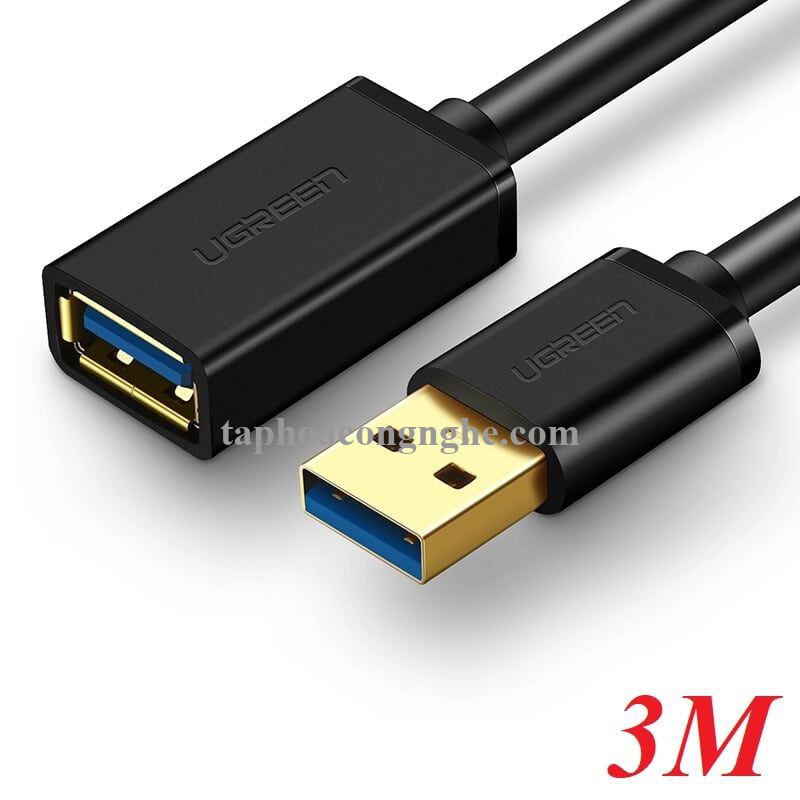 Ugreen 30127 3M màu Đen Cáp tín hiệu nối dài USB 3.0 cao cấp US129 30030127
